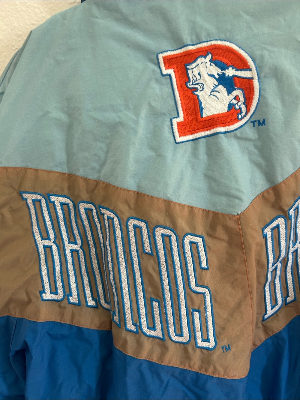 Vintage 90s Logo 7 NFL Denver Broncos Starter Jacket Mens Size L - Picture 8 of 12